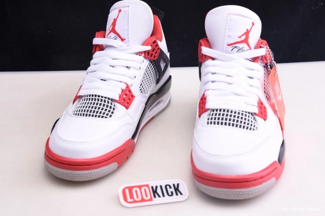 1st Kicks Jordan Red Retro Air Fire 4 DC7770-160 (2020) 0725